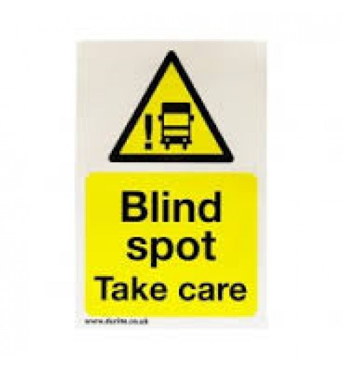 Blind Spot Warning Safety Sign 087051